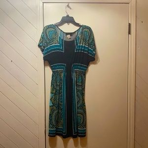 Women’s XL size 16 black and blue dress